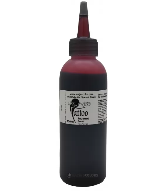 Senjo Red Temporary Tattoo Ink - 150ml