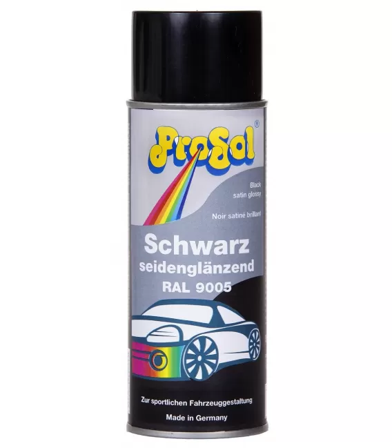 Spray Pintura Negro Satinado Automoción