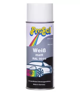 Vernice spray automobilistica bianca opaca