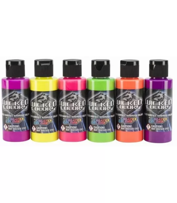 Wicked Colors Createx Fluor-Farbset