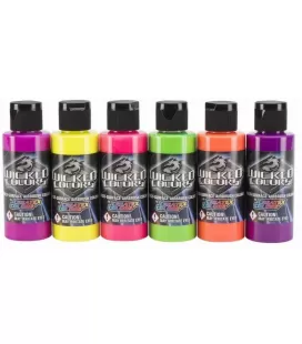 Set Pinturas Wicked Colors Createx Fluor