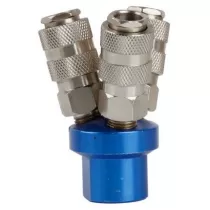 Conector rápido para aerógrafo triplo