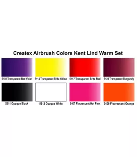 Warme Set-Createx-Kent-Lind-Farben