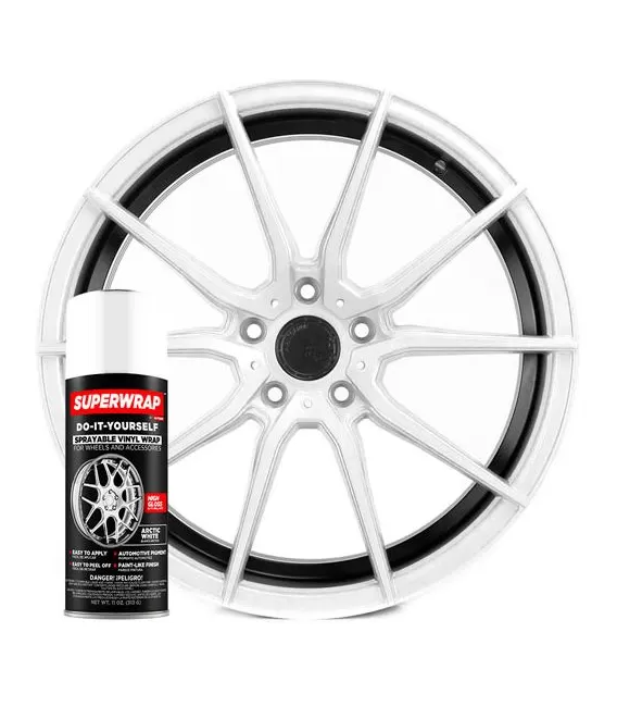 Vernice spray vinilica superwrap bianca lucida