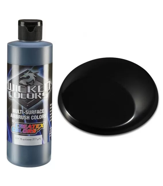 Peinture Méchants Couleurs d'un Noir de jais - 240ml