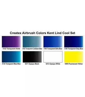 Conjunto legal de tintas Createx Kent Lind