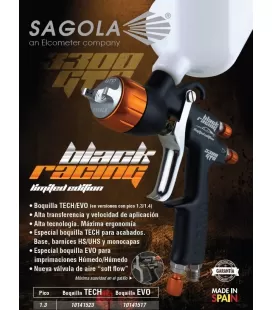 Pistola 3300 GTO Sagola Black Racing 1.3mm TECH