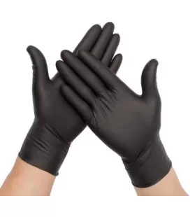 Guantes Nitrillo Extra Duros Negros (100ud)