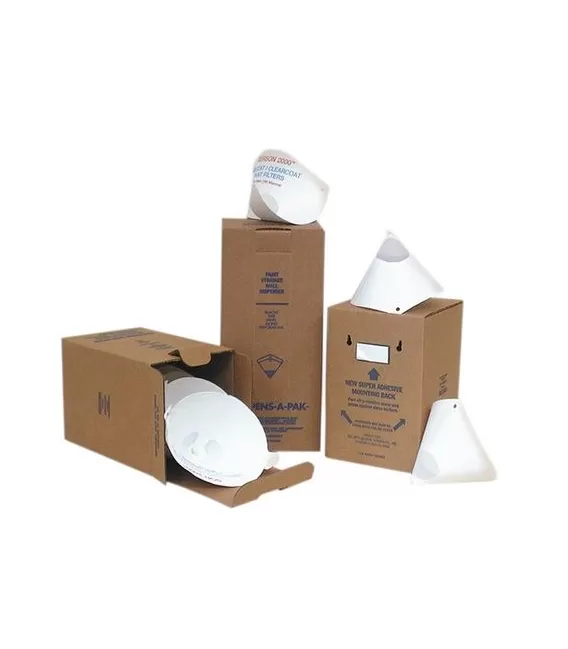 Schachtel mit 1000 Stück Farbpapierfiltern 125 Mikron