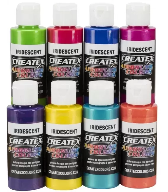 Pack 8 Pinturas Iridiscentes de Createx
