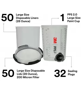 Kit Cazoleta, desechables y tapas PPS 2.0. 850ml