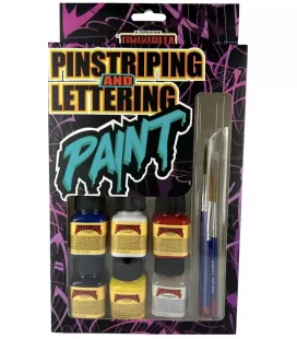 Conjunto de tintas e pincéis básicos Alphanamel