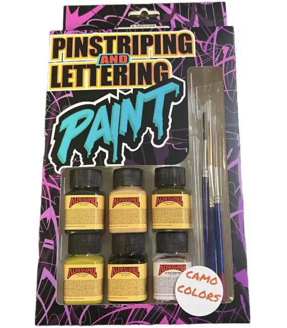 Set di colori e pennelli mimetici Alphanamel
