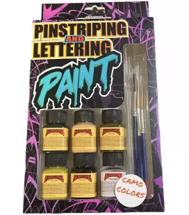 Conjunto de tintas e pincéis de camuflagem Alphanamel