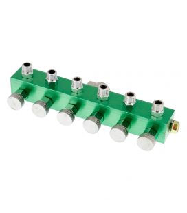 Conector 6 Aerógrafos con Reg. Aire 1/8