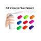 Kit 3 Fluorescent Paint Sprays (3 units)