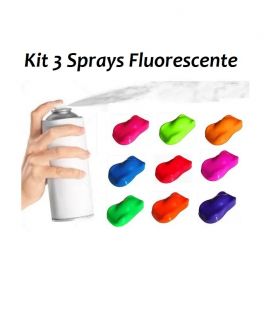 Kit 3 Sprays Pintura Fluorescente (3ud)