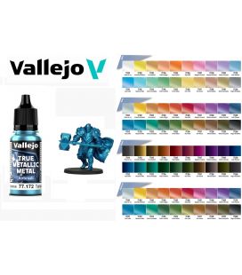 Tintas metálicas Vallejo True Metallic (18ml)