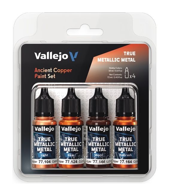Sets True Metallic Metal Vallejo (18ml x 4ud)