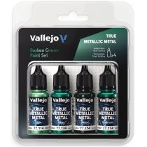 Conjuntos de tintas Vallejo True Metallic Metal (4 unidades de 18ml)