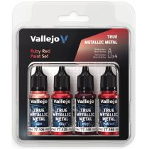 Sets True Metallic Metal Vallejo (18ml x 4ud)