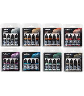 Coffrets Vallejo True Metallic Metal (4 unités de 18 ml)