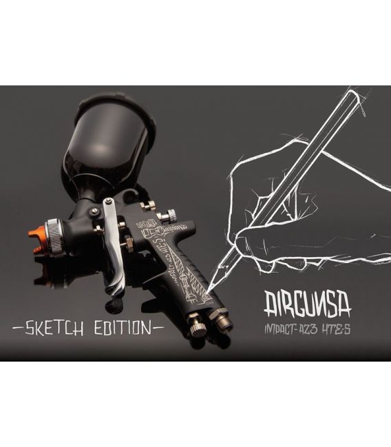 Pistola Iwata AZ3 Impact Black Sketch - 1,3 mm