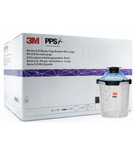 Bouchons PPS 2.0, 650 ml, 3M (50 unités)