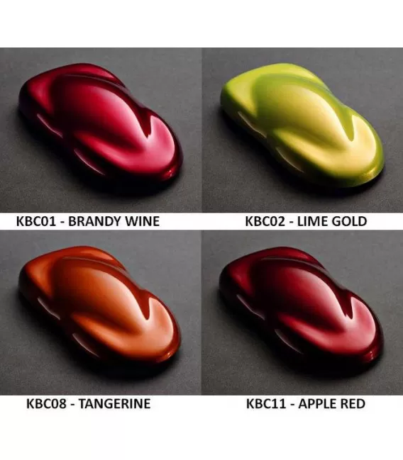 Kit 4 Kandies, perlförmig geschliffen "Kustom KBC" von House Of Kolor (4ud x 120ml)