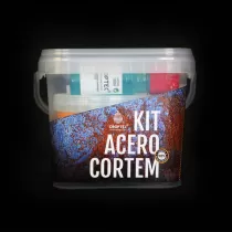 Kit de peinture corten, acier oxydé
