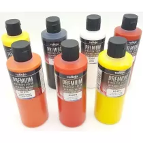 Kit Pinturas Aerografía Premium Vallejo Fuego Real (7ud x 200ml)
