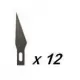 Set 12 Knives Knife Universal