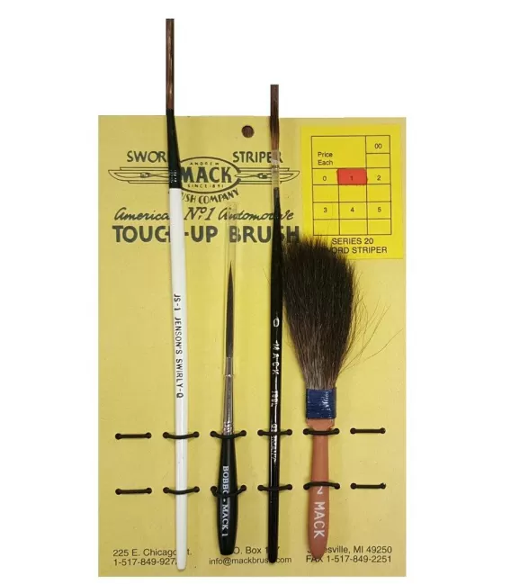 Set Brushes Pinstriping "To"