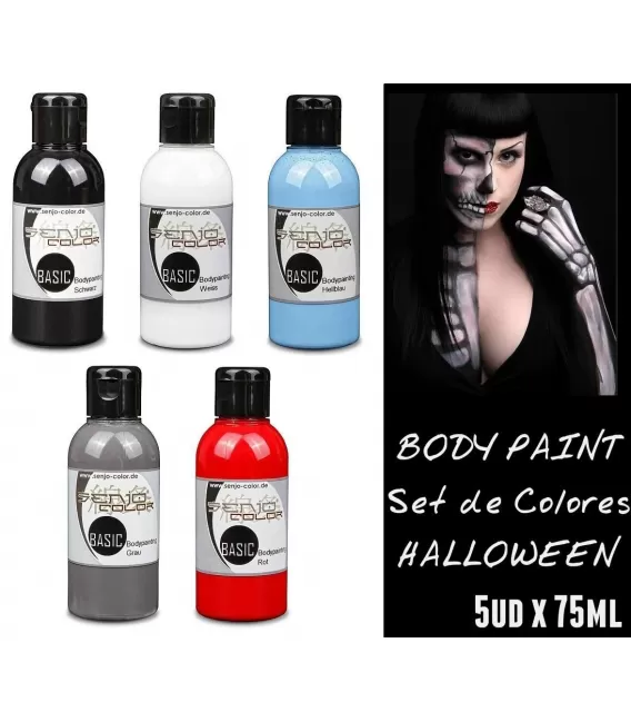 Kit Body Paint Halloween Senjo (5ud x 75ml)