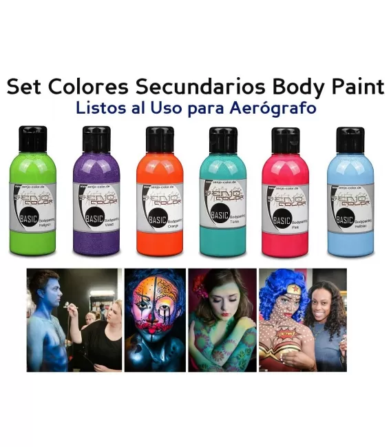 Kit Pinturas Body Paint Secundarios Senjo (6ud x 75ml)
