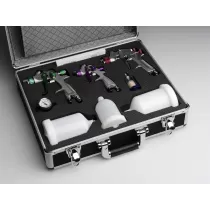 Set 3 Pistolen Koffer Aluminium (1,3 mm + 1,7 mm + 0.8 mm)