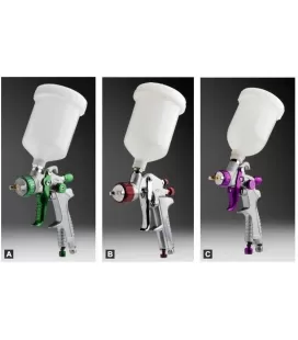 Set 3 Pistolen Koffer Aluminium (1,3 mm + 1,7 mm + 0.8 mm)