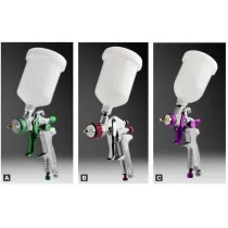 Set 3 Pistolas Maletin Aluminio (1.3mm  + 1.7mm  + 0.8mm)