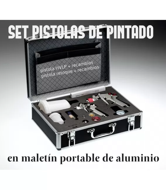 Maletin 2 Pistolas HVLP (1.4mm + 0.8mm)