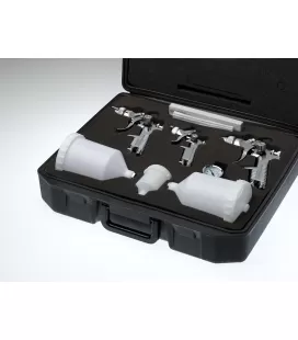 Aktentasche 3 HVLP Pistolen (1,7 mm + 1,4 mm + 0,8 mm)
