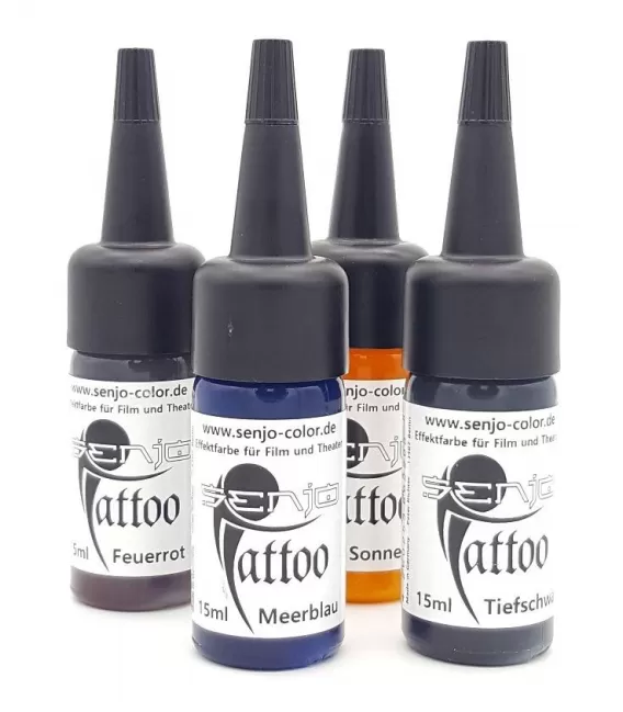 Set 4 Inks Tattoo Temporary Senjo