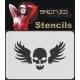 Template Airbrush Skull (10x15cm)