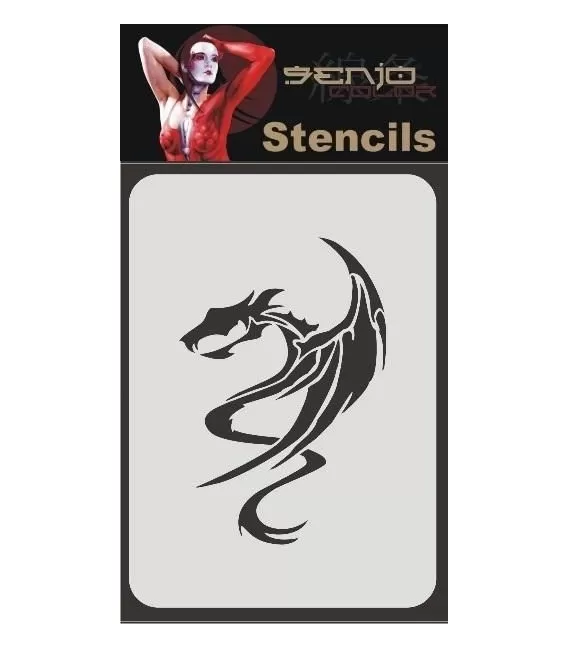 Template Airbrush Dragon (10x15cm)