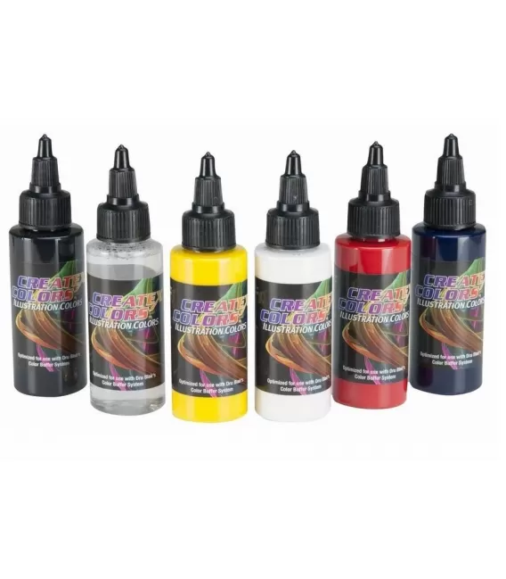 Set Paintings Illustration Createx (6ud x 60ml)