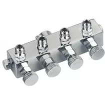 Conector de 4 Aerógrafos com Reg. Ar 1/8M