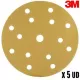 5ud Discos P80 Abrasivos Hookit 3M (150mm)