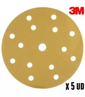 5ud Discos P80 Abrasivos 3M Hookit (150mm)