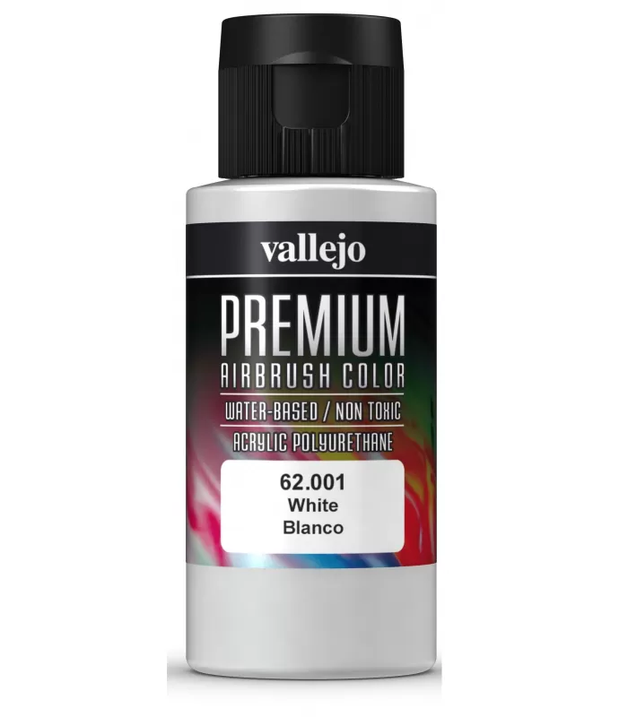 Apprêt Universel Vallejo – Primaire Polyuréthane Blanc 60 Ml Pour Maquette, à L’eau, S’applique Au Pinceau Ou à L’aérographe