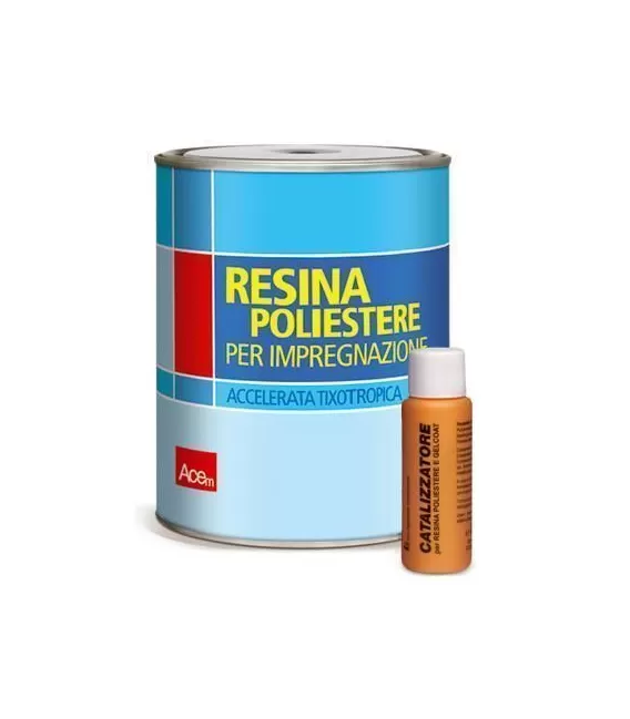 Resina poliestere (Vitroresina) 1L + gatto