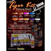 Set TIGER Gemälde Téxtil Airbrush (10ud x 28ml)